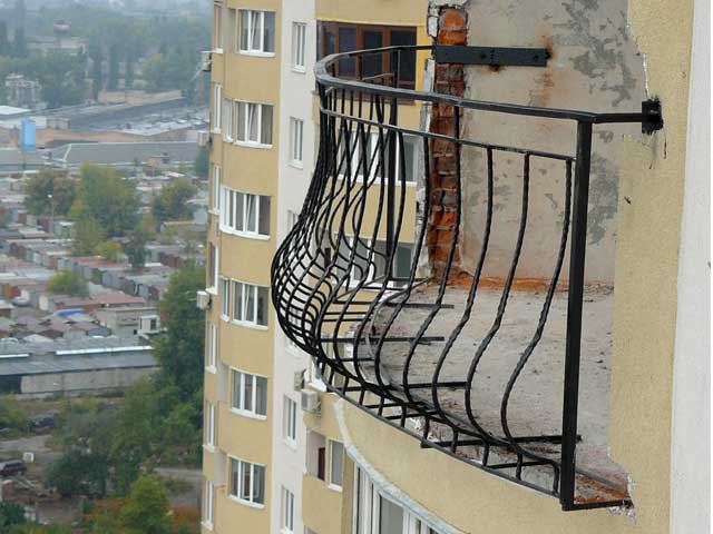 Ограждение балкона из ковки фото