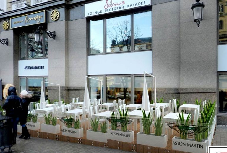 Разработка дизайна летнего кафе