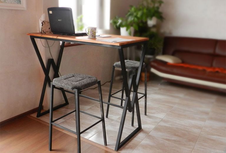 Барная стойка лофт у нас дома