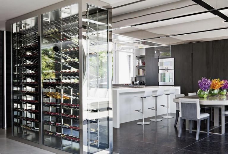 Винний стелаж з нержавіючої сталі