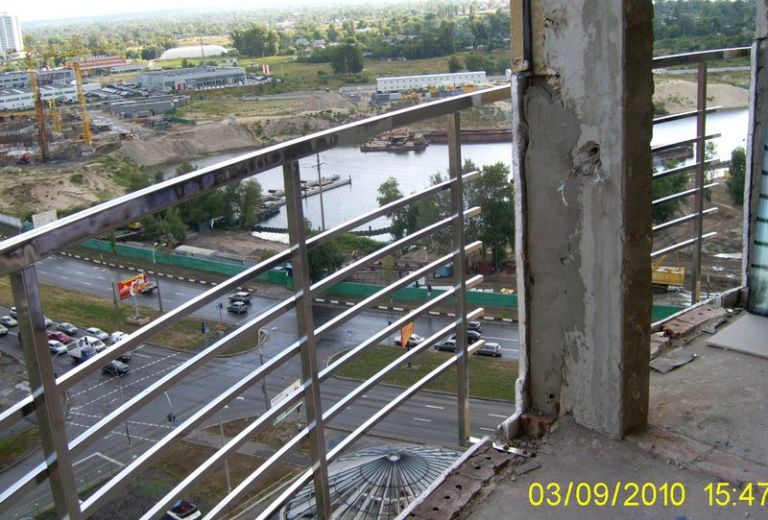 Балконные ограждения из нержавейки