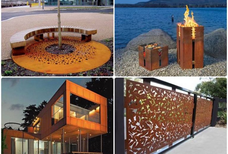 Отделка стен в лофте металлом