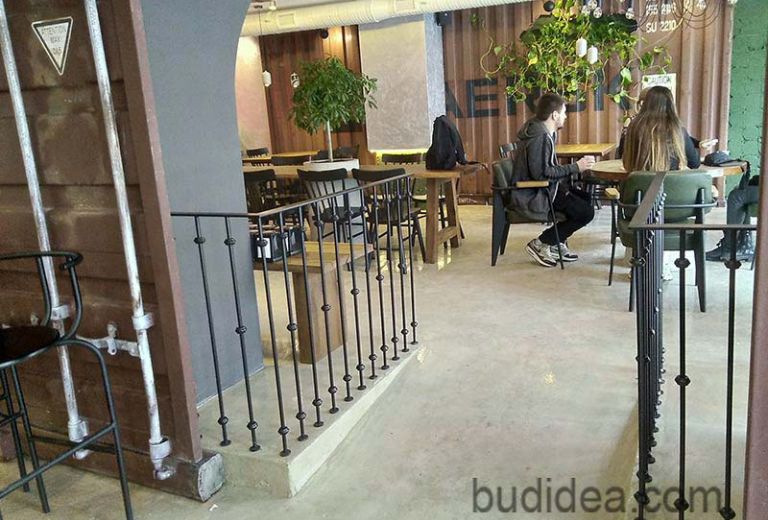 Дизайн интерьера кафе в стиле лофт