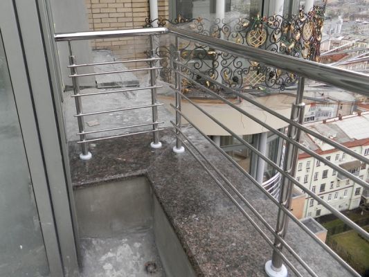 Лестничные перила из нержавеющей стали, купить Киев