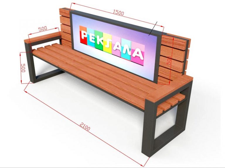 Реклама скамейки для проекта